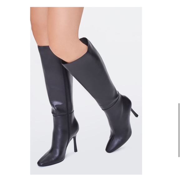 Shoes - Knee High Black Stiletto Boots